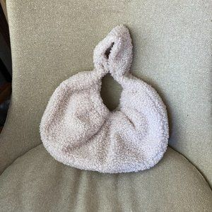 Topshop Borg Scrunchie Hobo Shoulder Bag